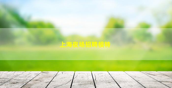 铁岭夜场招聘